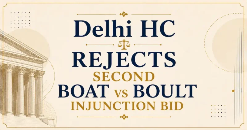 Delhi HC Rejects Boat vs Boult Injunction