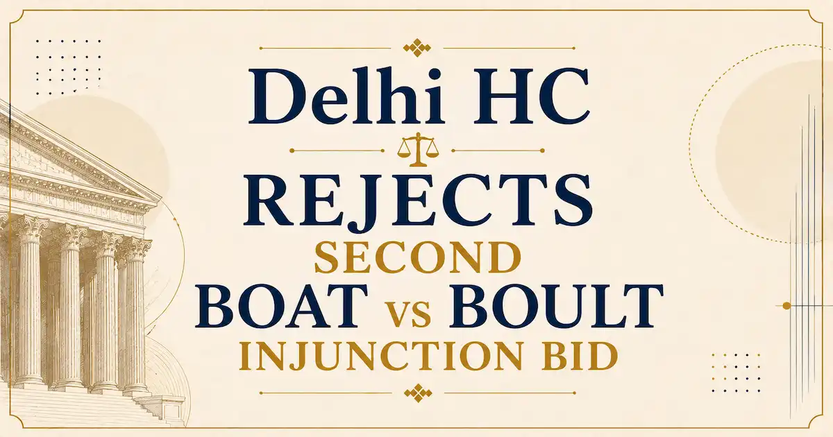 Delhi HC Rejects Boat vs Boult Injunction