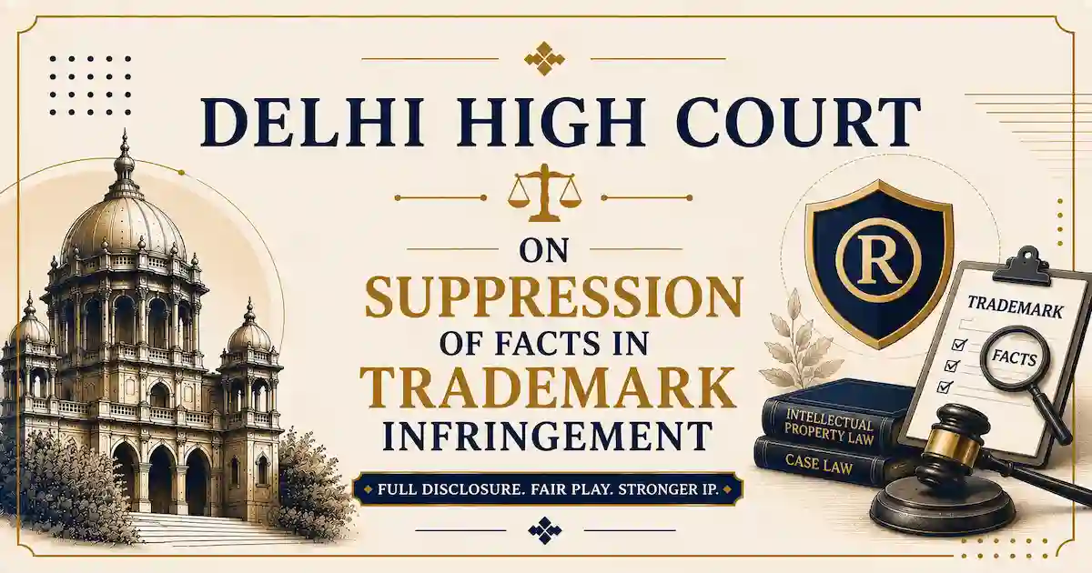 The Delhi High Court on Suppression of Facts in Trademark Infringement cases