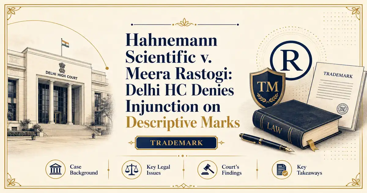 Hahnemann Scientific v. Meera Rastogi: Delhi HC Denies Injunction on Descriptive Marks - Delhi HC