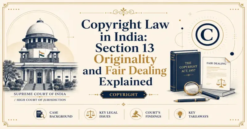 Copyright Law in India: Section 13 Originality and Fair Dealing Explained - Its IP Time