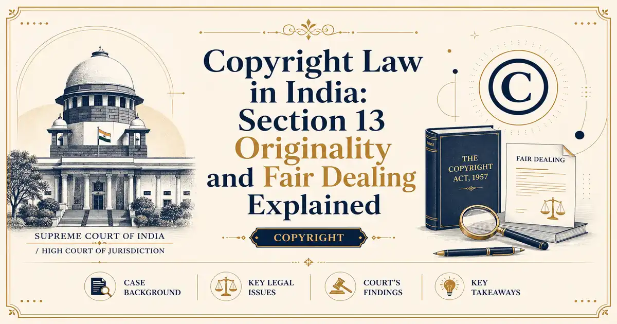 Copyright Law in India: Section 13 Originality and Fair Dealing Explained - Its IP Time