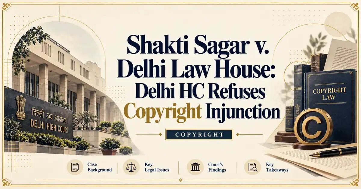 Shakti Sagar v. Delhi Law House: Delhi HC Refuses Copyright Injunction - Delhi HC
